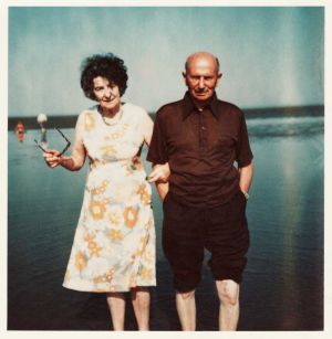 Jean And George Bitton  Taken In The 1950's Walney Island - Barrow In Furness.  George Was The Farm Bailiff 1931 - 1954